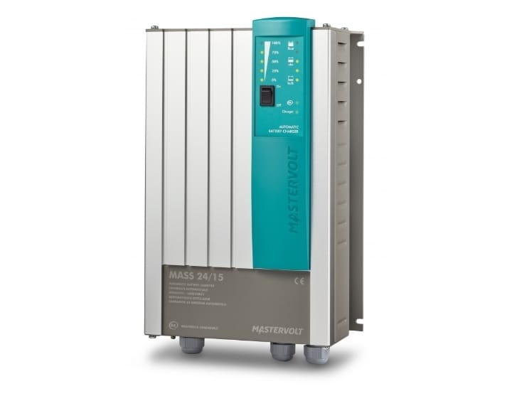 Mastervolt battery charger 230V 50/60HZ Number of outlets: 2 Mass 24/15-2 Normal Output volts: 24V